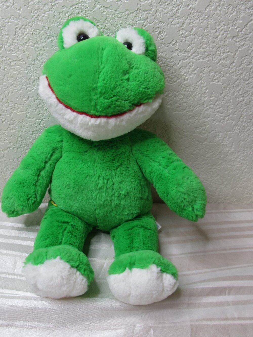 Build-A-Bear BABW Green Frog Toy Plushie Soft Stuffed Animal 15 inch Long Legs
